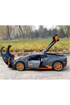 1:24 Lamborghini Huracan STO Diecast Model Araba Açılan Kapılar Özel Seri Model Araba