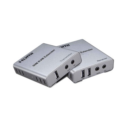 TAPLİN HDMI Kvm Extender 60MT Uzatma Adaptörü Cat5 Cat6 THK-60