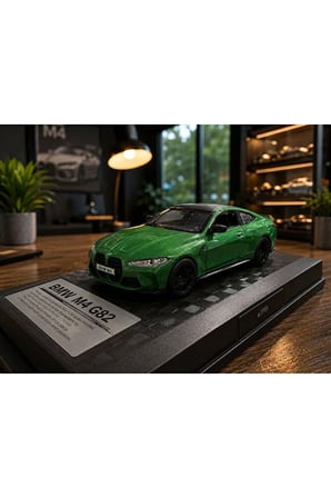 1:26 Ölçek BMW M4 Diecast Model Araba Özel Standlı BMW M4 G82 Spor Model Araba