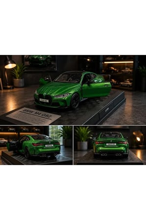 1:26 Ölçek BMW M4 Diecast Model Araba Özel Standlı BMW M4 G82 Spor Model Araba