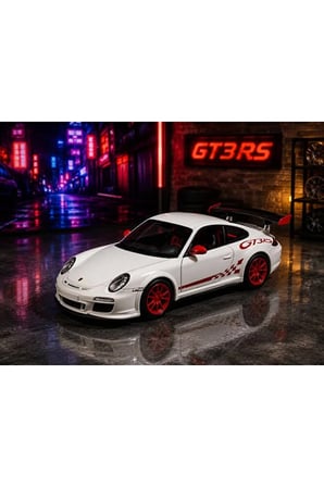 1:26 Ölçek Porsche 911 GT3 RS Diecast Model Araba Açılan Kapılar Porche 911 GT3 RS Araba
