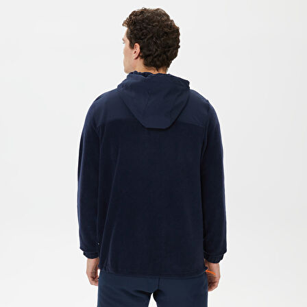 Nautica Erkek Lacivert Standart Fit Kapüşonlu Sweatshirt