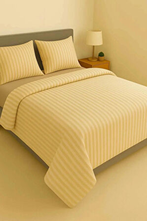 English Home Classy Twill King Size Nevresim Takımı 240x220 Cm Bej