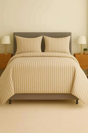 English Home Classy Twill King Size Nevresim Takımı 240x220 Cm Bej