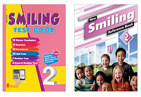 2.Sınıf Smiling Test Book +New Smiling Reference Book (2'liİ Set)+ Tüm Dersler Okul Defterim(Spiralli)