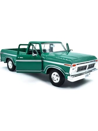 Motormax 1977 Ford F-150 Custom Pickup Yeşil 1/24 Model Araba 