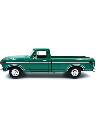 Motormax 1977 Ford F-150 Custom Pickup Yeşil 1/24 Model Araba 