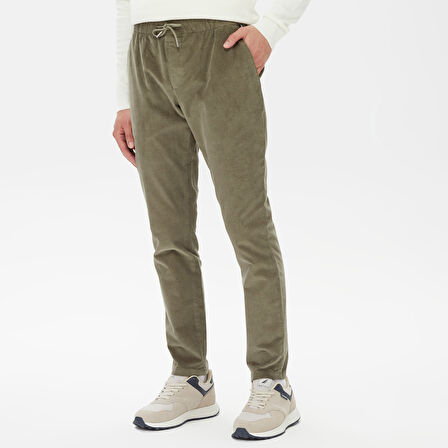 Nautica Erkek Yeşil Kadife Pantolon