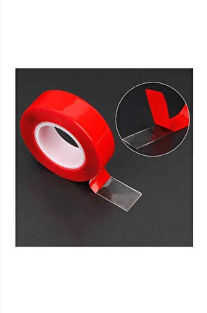 Çift Taraflı Akrilik Yapışkanlı VHB Silikonize Köpük Montaj Bant 16mm x 183cm 5 adet