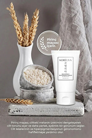 KORELYA Pirinç Mayası Leke Karşıtı Beyazlatıcı Krem - Rice Yeast Whitening Cream 50 ml