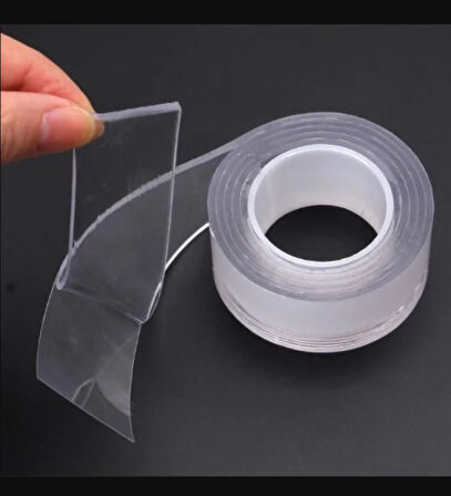 Çift Taraflı Şeffaf Bant 3cm x 2m 5 adet