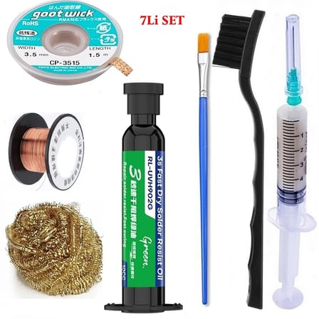 RELIFE RL-UVH902G Uv YeşilJel Yol Kaplama Maskesi ve Çok Amaçlı Yardımcı Elektronik Kart Tamir Malzeme 3,5mm ST20