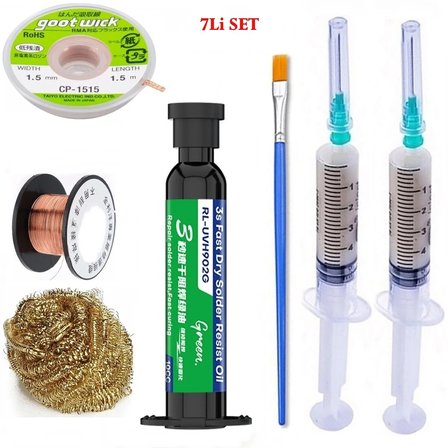 RELIFE RL-UVH902G Uv YeşilJel Yol Kaplama Maskesi ve Çok Amaçlı Yardımcı Elektronik Kart Tamir Malzeme 1,5mm ST02