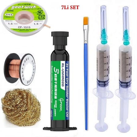 RELIFE RL-UVH902G Uv YeşilJel Yol Kaplama Maskesi ve Çok Amaçlı Yardımcı Elektronik Kart Tamir Malzeme 1,5mm ST07