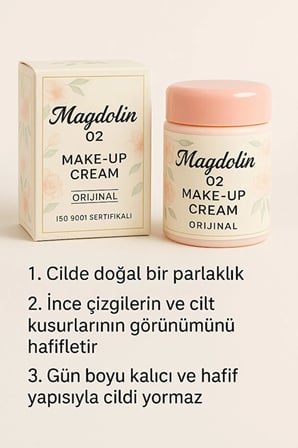 Magdolin Chale Make-up Cream 23 Gr 02 Magdolin 02 Numara