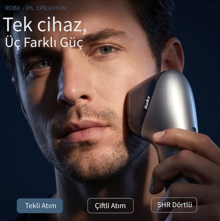 Robx A2030 IPL Sapphire Sogutma 35 joule Ultra Güç Hızlı Etki Çoklu Seri Otomatik Atım Mavi