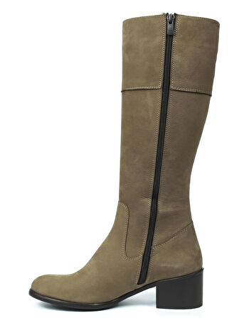 Kadın Hakiki Deri Topuklu Çizme