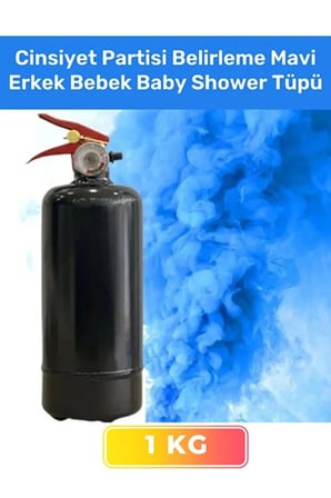 Premium Ambalajı Yazısız İbaresiz 1 kg Cinsiyet Partisi Belirleme Mavi Erkek Bebek Baby