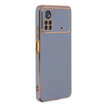 Xiaomi Poco X4 Pro 5G Kılıf Volet Silikon - Mavi