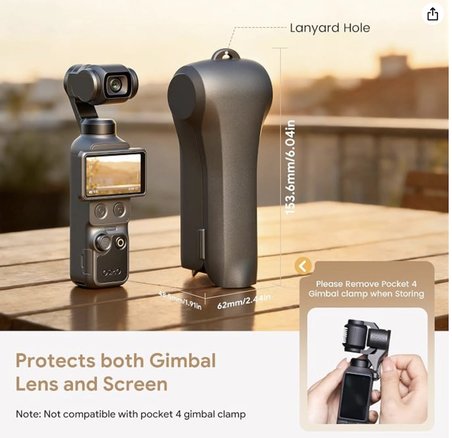 DJI Osmo Pocket 3/4 Koruyucu Kapak