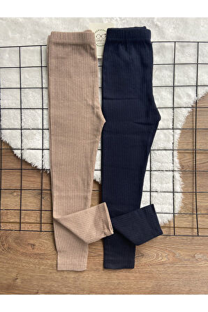 Fitilli Şardonlu Çocuk Tayt 2'li Takım