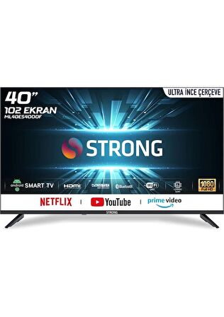Strong ML40ES4000 40’’ 102CM Ekran Full Hd Uydu Alıcılı Android 13 Smart LED Tv