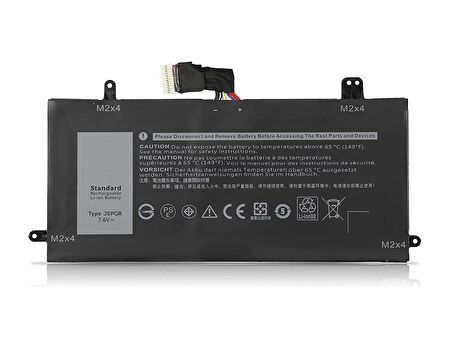 Dell Latitude 12-5290 2-in-1 Notebook Batarya Laptop Pil