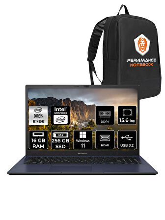 ASUS ExpertBook B1 B1502CVA-I58512B1D i5 1335U 16GB RAM 256GB SSD 15.6" FHD W11PRO & PER4 ÇANTA