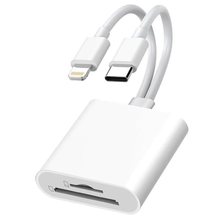 6083 Type-C Lightning Kart Okuyucu Micro SD TF Hafıza Kart Adaptörü Çevirici Çoklayıcı Sdhc
