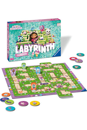 Gabbys Dolhouse Labirent Kutu Oyunu 35 Parça Gabby's Dollhouse Junior Labyrinth Gabby Labirent