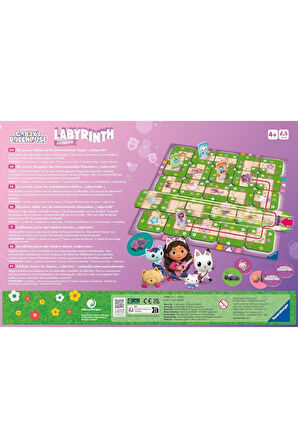 Gabbys Dolhouse Labirent Kutu Oyunu 35 Parça Gabby's Dollhouse Junior Labyrinth Gabby Labirent