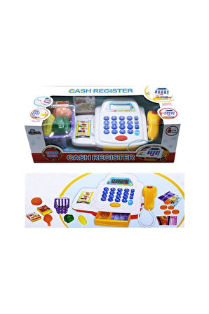 Vardem Işıklı Ve Sesli Yazar Kasa Oyuncak Yazar Kasa Beyaz Kırmızı