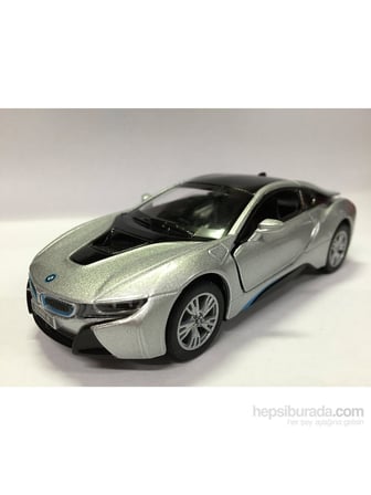 kinsmart bmw i8 - çek bırak 5inch. lisanslı model araba, oyuncak araba 1:36