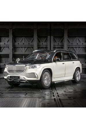 Mercedes-Benz Maybach Jip GLS 600 SUV 1:24 Model Araba Diecast Koleksiyon Metal Araba Oyuncak