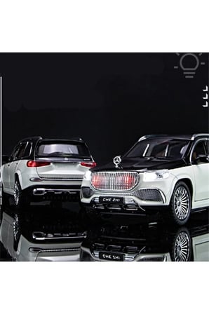 Mercedes-Benz Maybach Jip GLS 600 SUV 1:24 Model Araba Diecast Koleksiyon Metal Araba Oyuncak