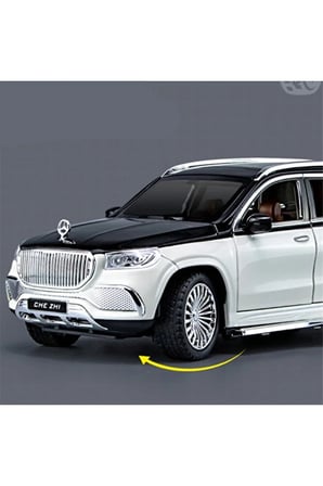 Mercedes-Benz Maybach Jip GLS 600 SUV 1:24 Model Araba Diecast Koleksiyon Metal Araba Oyuncak