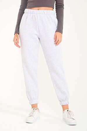 Kadın Pamuklu 3 iplik Şardonlu Eşofman Altı