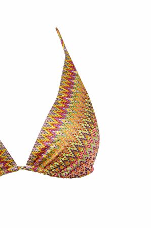DeFacto x Ayje Boyundan Bağlamalı Desenli Üçgen Bikini Üstü C6155AX24HSYL61