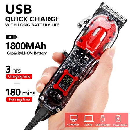 Dearling Şarjlı Saç Kesme Makinesi RF-107 (5250)