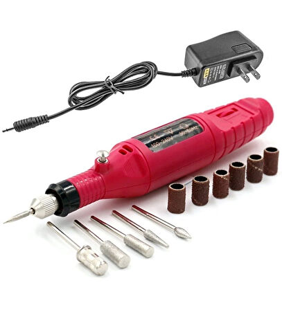 Elektrikli Manikür Pedikür Törpüsü Profesyonel Bakım Süsleme Elektrikli Tırnak Törpü Makinesi (5250)