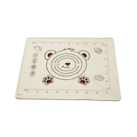 DİKDÖRTGEN  40X50CM  RENKLİ SİLİKON  HAMUR MATI  ÖLÇEK ÇİZİMLİ   240GR (5250)