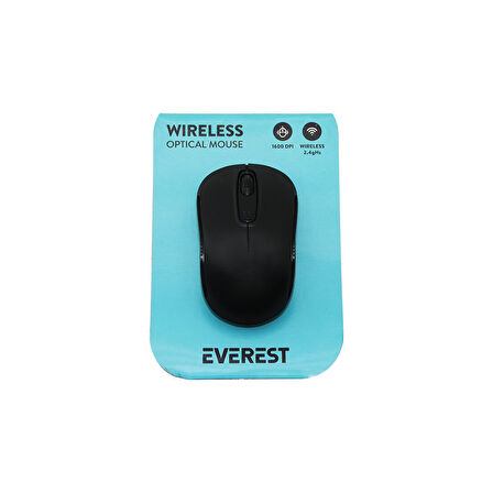 EVEREST SM-804 WİRELESS - KABLOSUZ 1600DPI USB OPTİCAL MOUSE VAKUM AMBALAJ (5250)