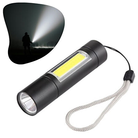 Kutulu Mini El Feneri – Taşınabilir LED Kamp ve Acil Durum El Lambası Plastik Gövde (5250)