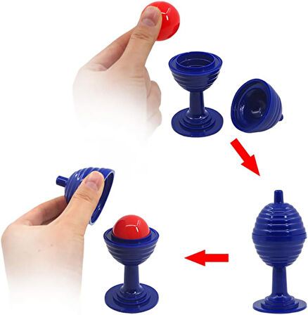 Sihirli Mavi Renk Kupa Oyunu Top Kaybeden Gizemli Kupa (5250)