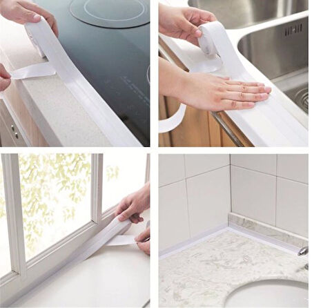 BEYAZ Su Sızdırmaz Lavabo Kenar Bandı (3.2m) (5250)