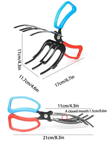 3 Pençeli 11 cm Balık Sabitleyici Maşa (5250)