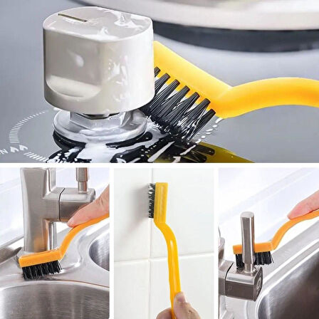 3 lü Detaylı Temizlik Bakır,Demir ve Sert Plastik Tel Fırça (5250)