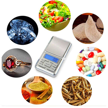 Dijital Hassas Elektronik Cep Terazi Tartı 500 Gr 0.01 Gr Hassasiyet (5250)