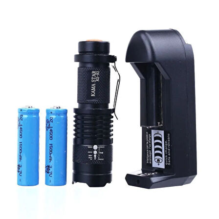 Zoomlu Şarjlı El Feneri KM-82 (5250)