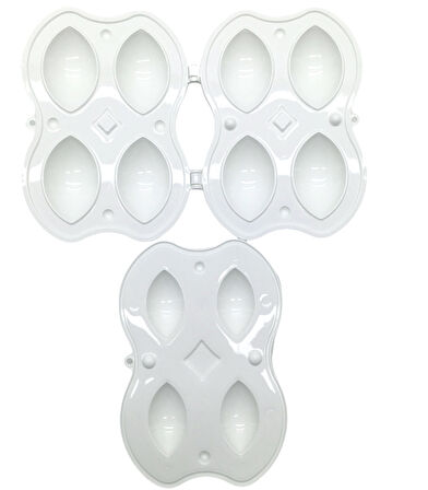 PLASTİK 4LÜ İÇLİ KÖFTE YAPMA KALIP APARATI (5250)